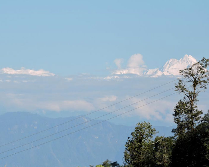 View of Kangchenjunga from Pankarma Homestay