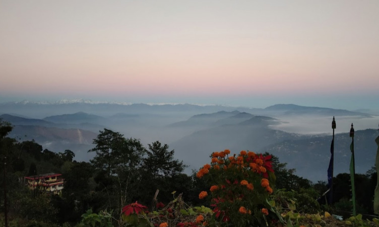 Kangchenjunga view from Noryang-Homestay at Tinchuley