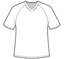 Available style option for v neck t-shirt