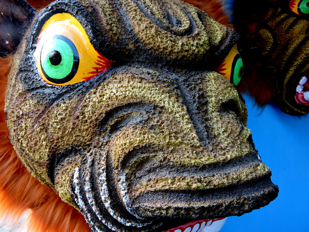 Original hand made Mask in charida village at purulia in west bengal