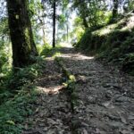 On the way to Loleygaon 180 meters long hanging bridge