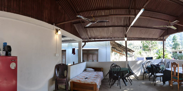 Jaldakha home stay open dinning place
