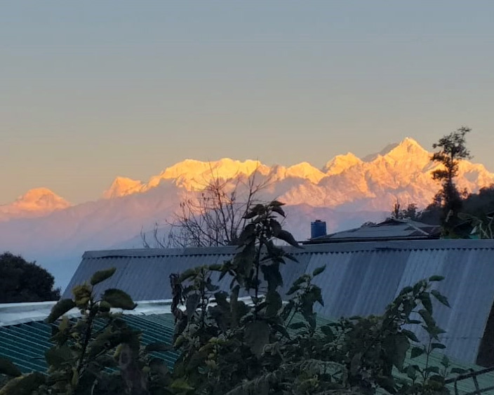 Best view of Kangchenjunga from Icche Gaon from Pankarma homestay