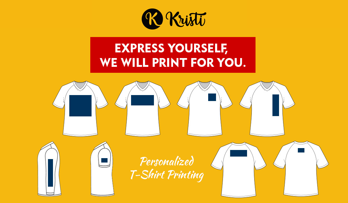 Express yourself, we will print for you. Custom t-shirt print