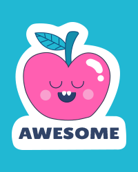 kids t-shirt design with inspirational message for you are awesome